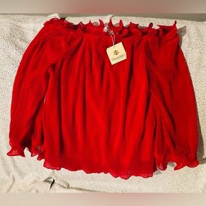 Blusa muy bonita para mujer beautiful T-shirt for woman size Large color red